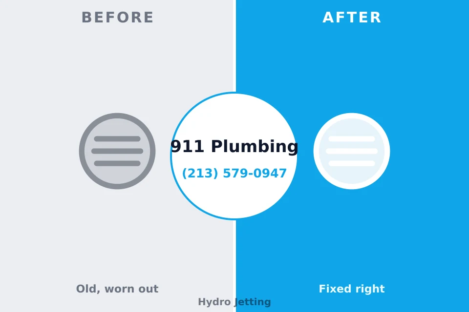 Before and after: plumbing repair Carlisle, OH